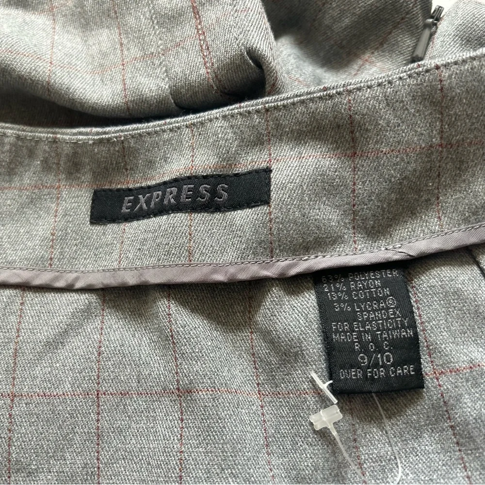 Express grey plaid shirt - Picture 6 of 8